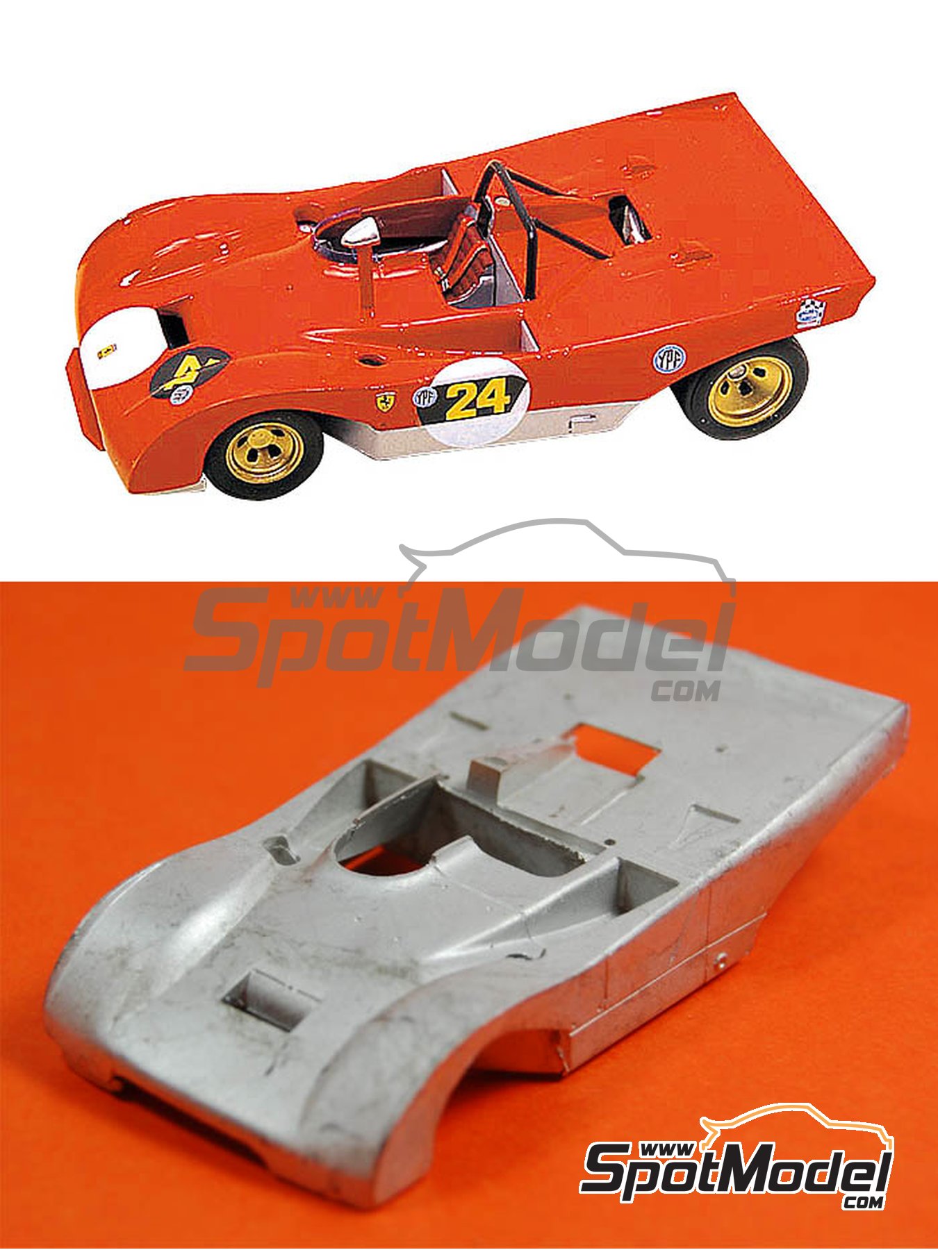 Tameo Kits TMK145: Car scale model kit 1/43 scale - Ferrari 312P